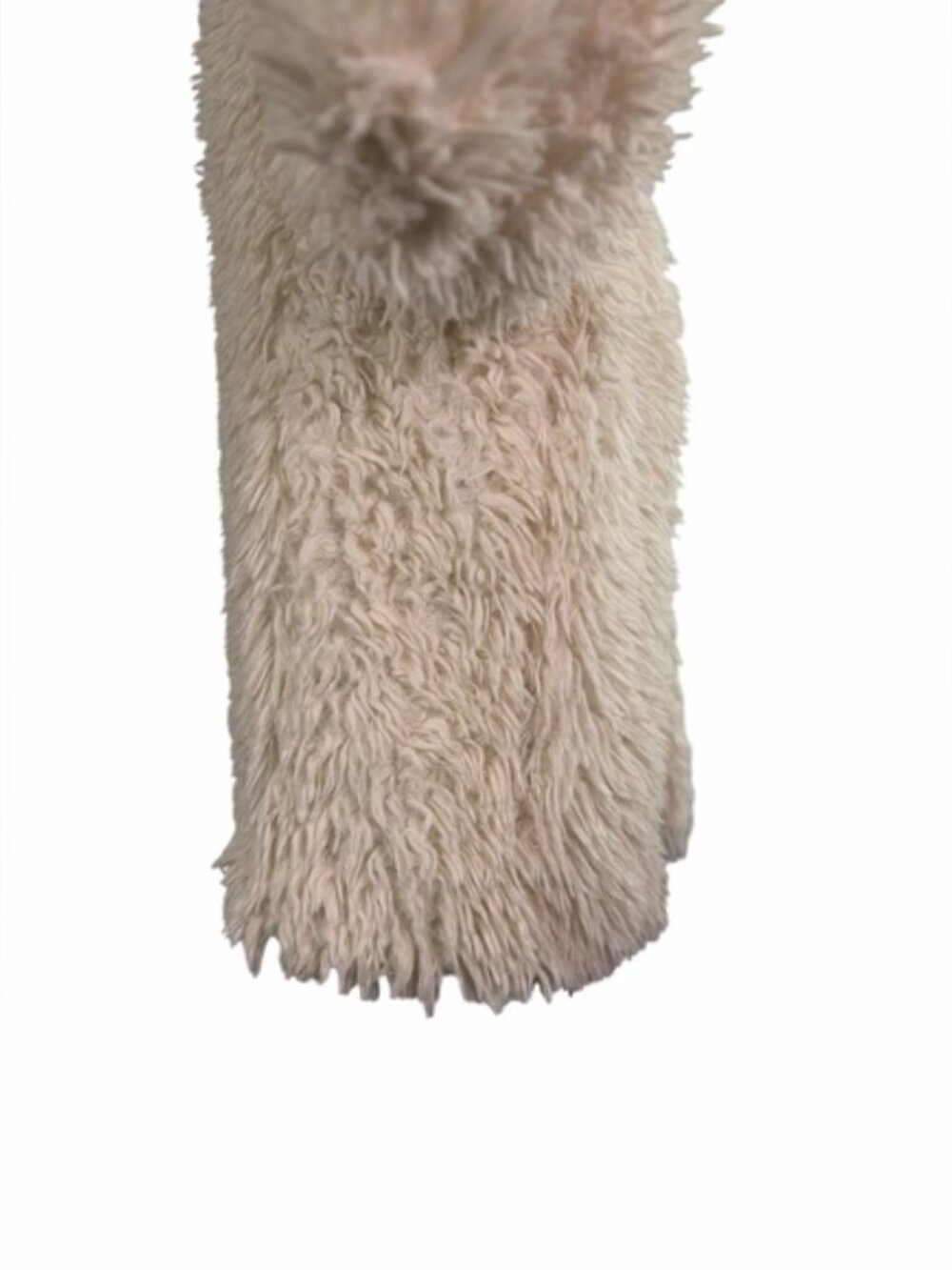 Chelsea & Violet Ivory Shaggy Faux Fur Jacket Size L Boho Cozy Winter - Picture 7 of 10